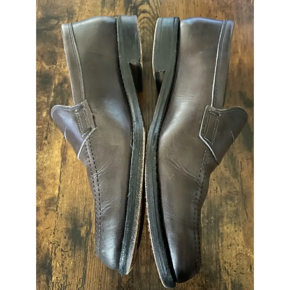 ALLEN EDMONDS PENNY LOAFER CHARCOAL GRAY MEN Size 9.5